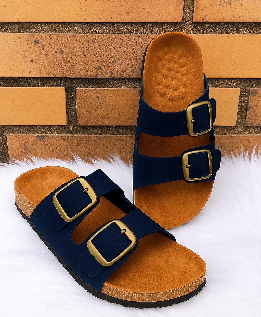 SANDALIAS DE DAMAS EN CUERO LISO 100%
