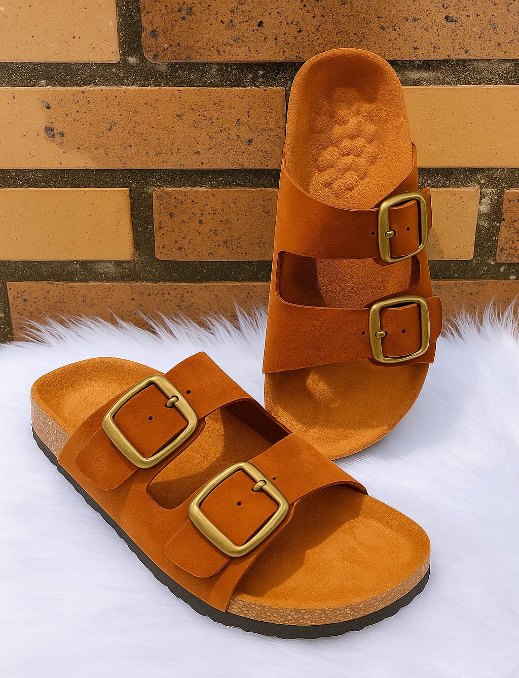 SANDALIAS DE DAMAS EN CUERO LISO 100%